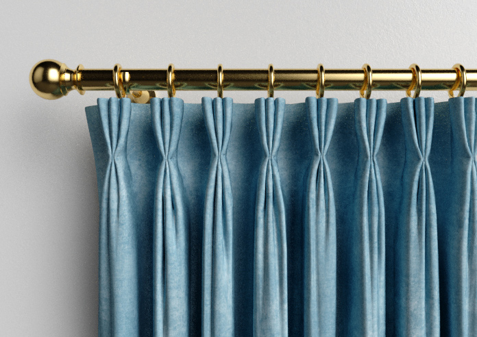Florence Faux Suede, Cloud Blue - Made to Measure Curtains - Image 11